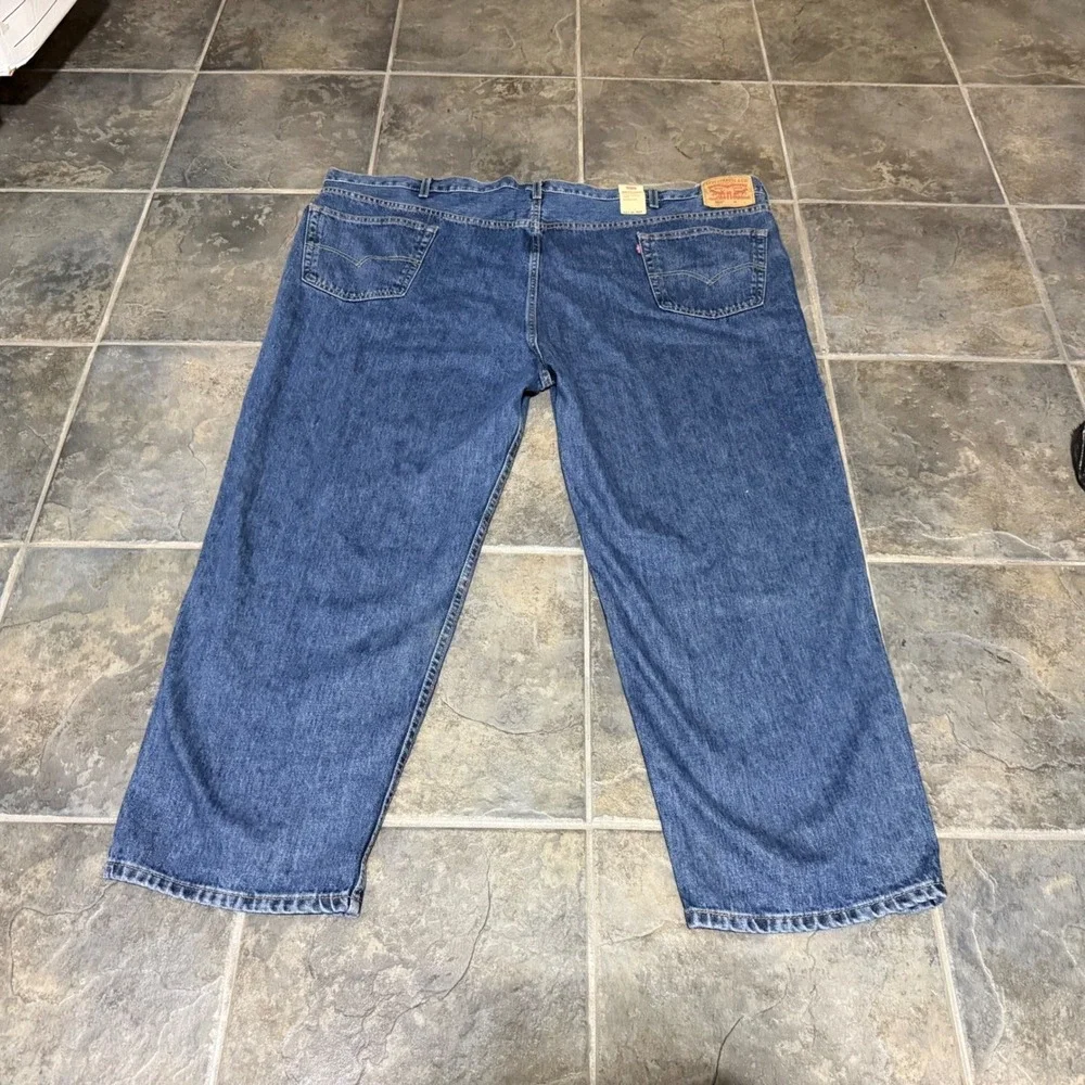 Levi's 550 Relaxed Fit Men's 54x30 Blue Jeans Relaxed Tapered Waterless NEW